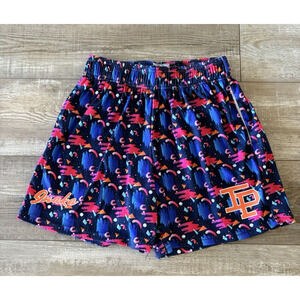 Inaka Power Shorts Mens‎ Medium Rare Pink & Blue Mesh Drawstring Gym Fitness